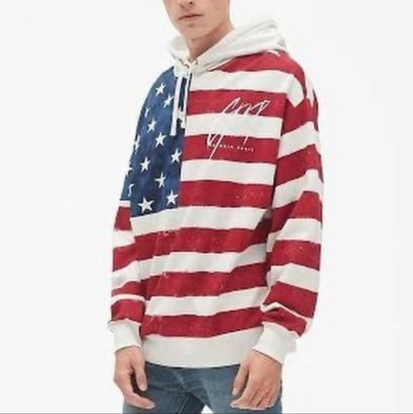 Men's Balmain GAP American Collaboration Hoodie - Picture 5 of 8